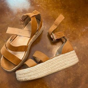 Brown Platform Sandals